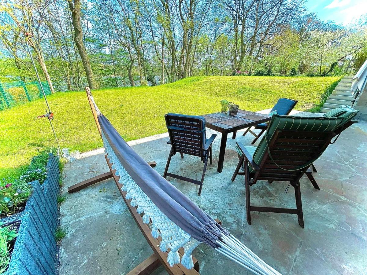 100M2 Fewo Im Haus Am See Mit Garten Bei Potsdam Schwielowsee Exterior photo